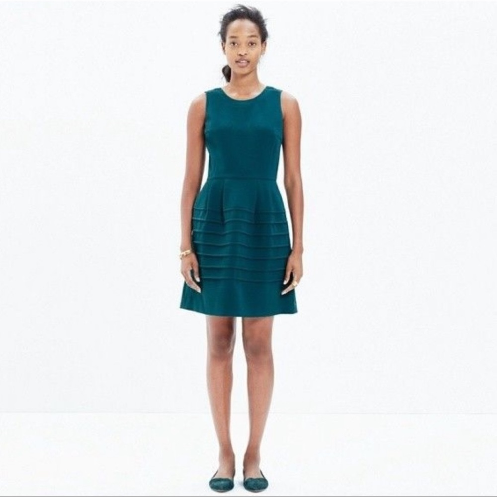 Madewell sleeveless green dress